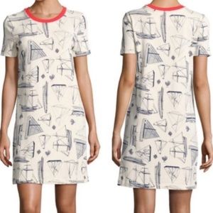 Tory Burch Cotton Tshirt Dress, Sailboats